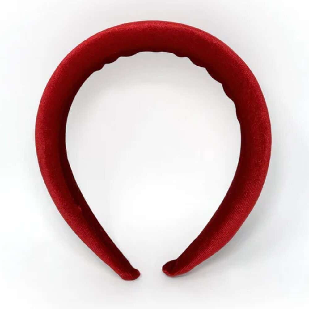 NWOT Magda Padded Red Velvet Headband